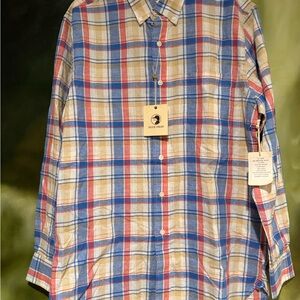 Duck Head Casual Plaid Shirt - Blue, Red, Tan